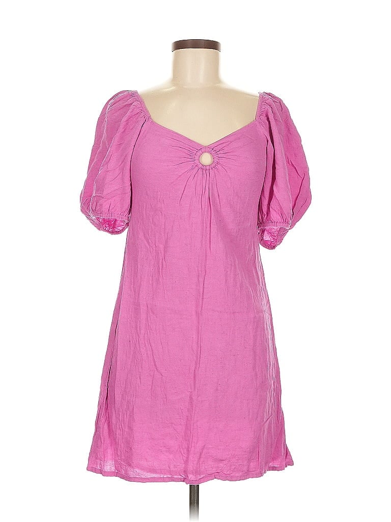 Pre-owned Sim & Sam Casual Dress In Pink
