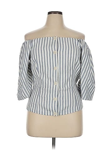 Vince Camuto 3/4 Sleeve Button-Down Shirt (view 1)