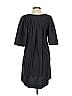 Pomander Place 100% Cotton Solid Black Gray Casual Dress Size XS - photo 2
