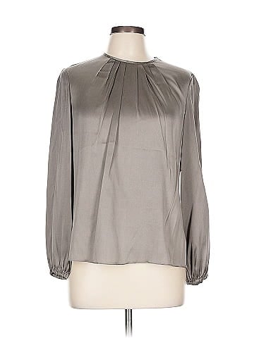 CH Carolina Herrera Long Sleeve Silk Top (view 1)