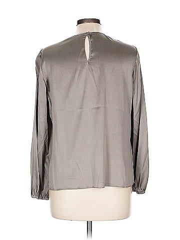 CH Carolina Herrera Long Sleeve Silk Top (view 2)