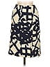 Doncaster Collection 100% Silk Graphic Blue Silk Skirt Size 6 - photo 2