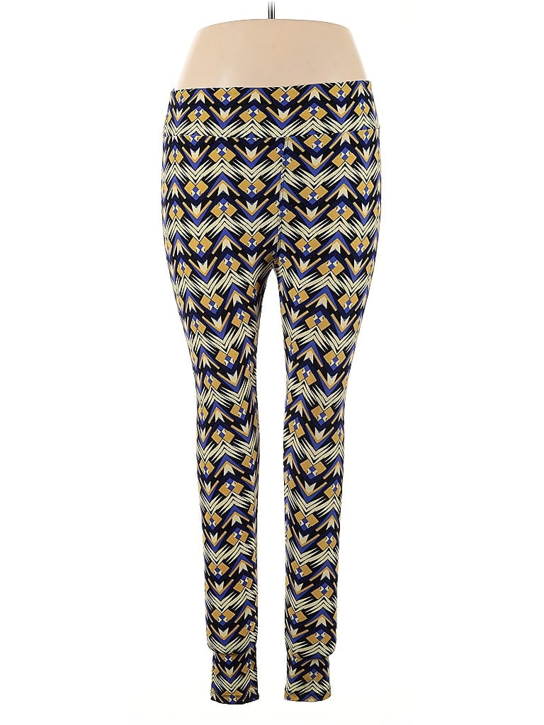 Pre-owned Lularoe Casual Pants In Blue