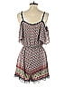 Xhilaration 100% Polyester Print Brown Burgundy Casual Dress Size S - photo 2