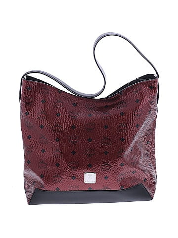 MCM Metallic Visetos Spot Medium Hobo (view 1)