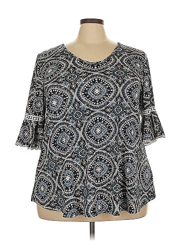 Roommates 3/4 Sleeve Blouse (view 1)
