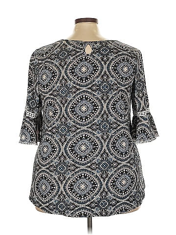 Roommates 3/4 Sleeve Blouse (view 2)