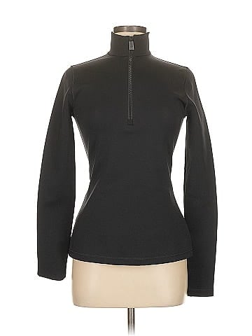 Burberry Logo Quarter-Zip Pullover Top (view 1)
