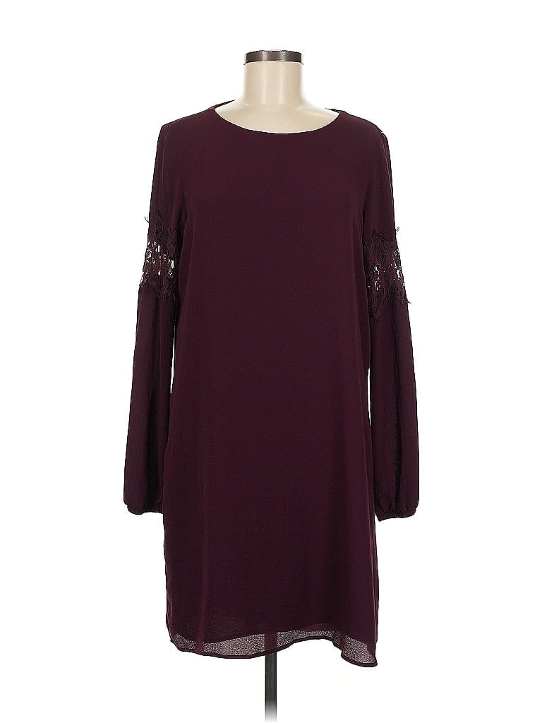 Pre-owned Object . Casual Dress In Burgundy