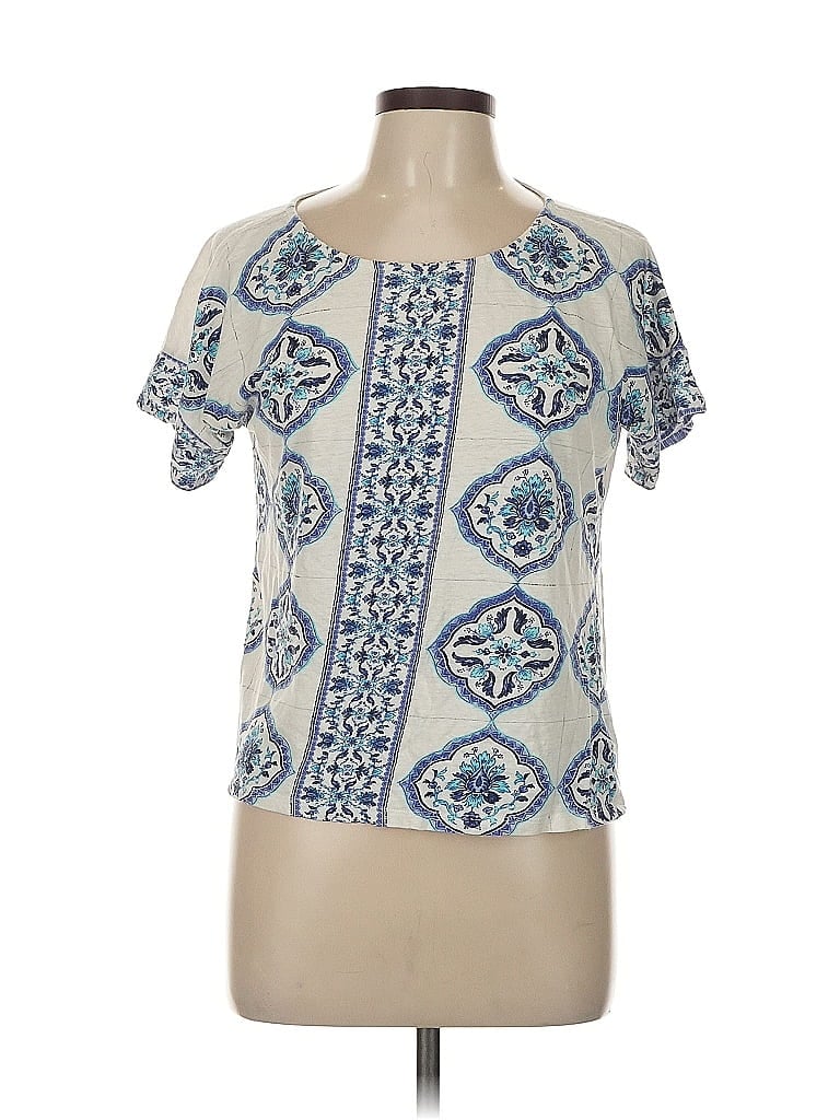 Pre-owned Talbots Short Sleeve T-shirt In Blue