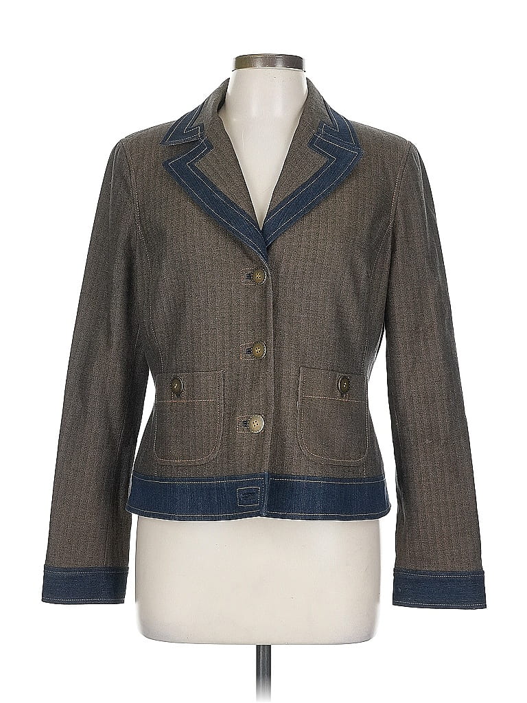 Doncaster Sport Chevron-herringbone Brown Blazer Size 12 - photo 1