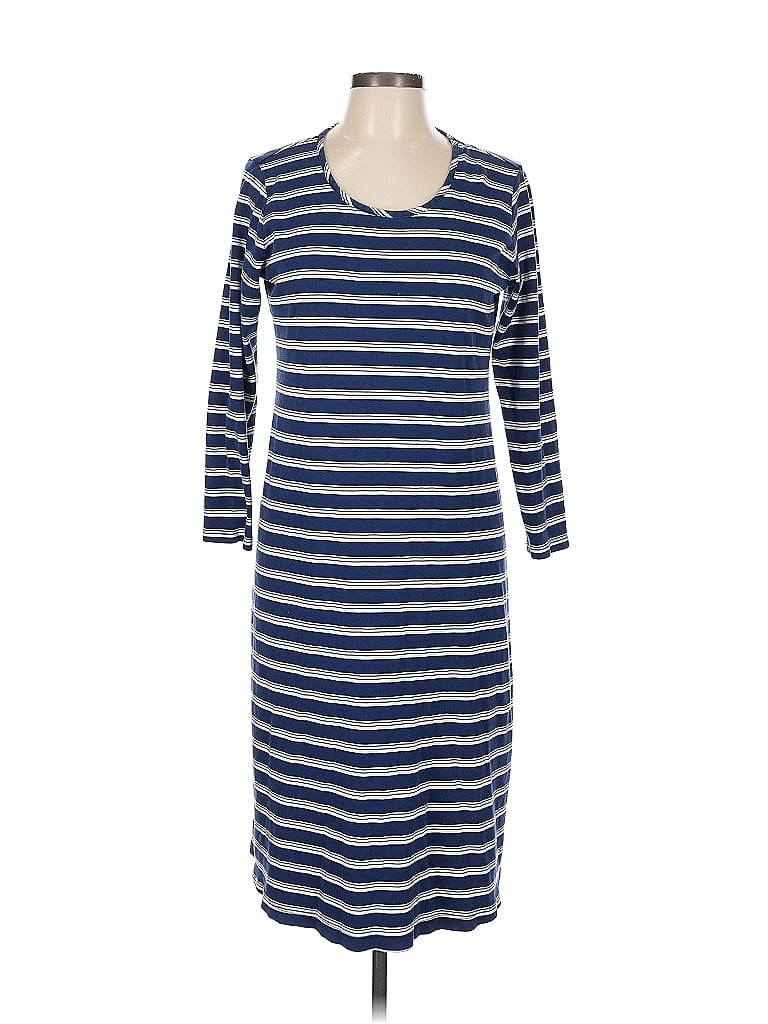 Pre-owned Lands' End Casual Dress In Blue
