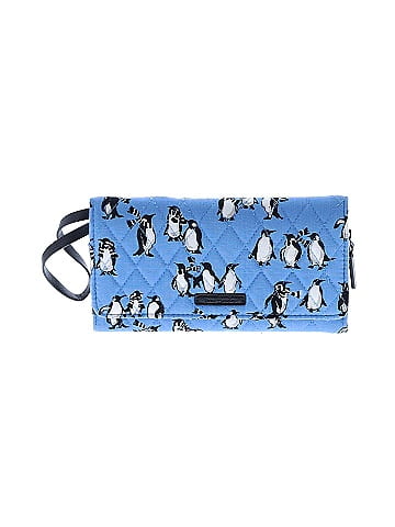 Vera Bradley Playful Penguins Blue Wallet Crossbody (view 1)