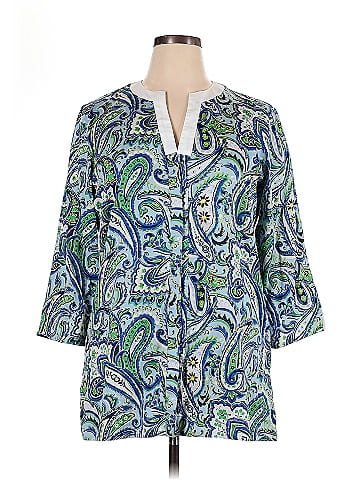 Foxcroft 3/4 Sleeve Blouse (view 1)