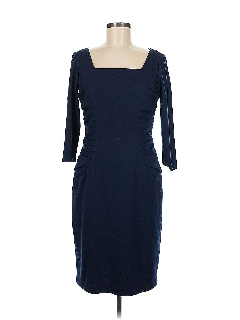 David Meister 100% Polyester Blue Cocktail Dress Size 6 - photo 1
