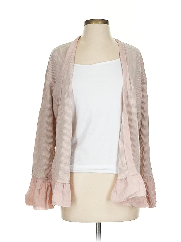 Pre-owned Pink Lily Cardigan Sweater In Pink