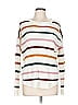 SO 100% Acrylic Stripes White Pullover Sweater Size L - photo 1