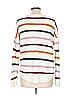 SO 100% Acrylic Stripes White Pullover Sweater Size L - photo 2
