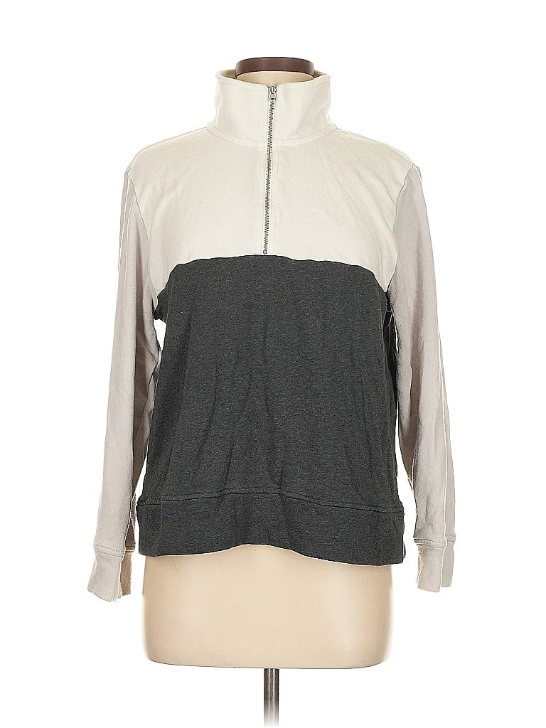 Pre-owned J.crew Factory Store Pullover Sweater In Gray