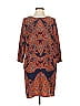 Joe Fresh 100% Polyester Paisley Brown Casual Dress Size 4 - photo 1