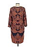 Joe Fresh 100% Polyester Paisley Brown Casual Dress Size 4 - photo 2