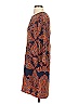 Joe Fresh 100% Polyester Paisley Brown Casual Dress Size 4 - photo 5