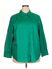 Foxcroft 3/4 Sleeve Button Down Shirt