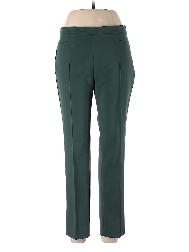 Akris Punto Solid Green Dress Pants Size 10 - photo 1