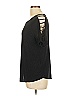 August Silk Black Short Sleeve Top Size L - photo 5