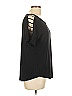 August Silk Black Short Sleeve Top Size L - photo 4