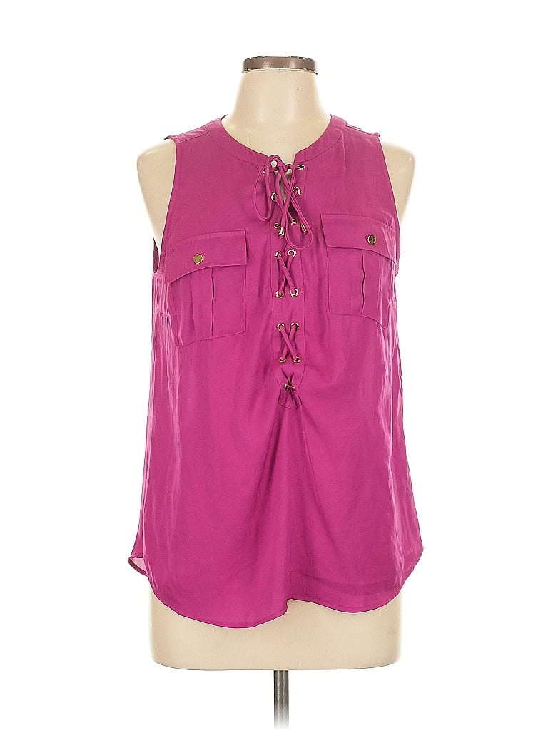 Pre-owned Inc International Concepts Sleeveless Blouse In Pink