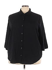 Cj Banks 3/4 Sleeve Button Down Shirt