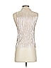 Eri + Ali 100% Polyester Silver Sleeveless Blouse Size S - photo 2