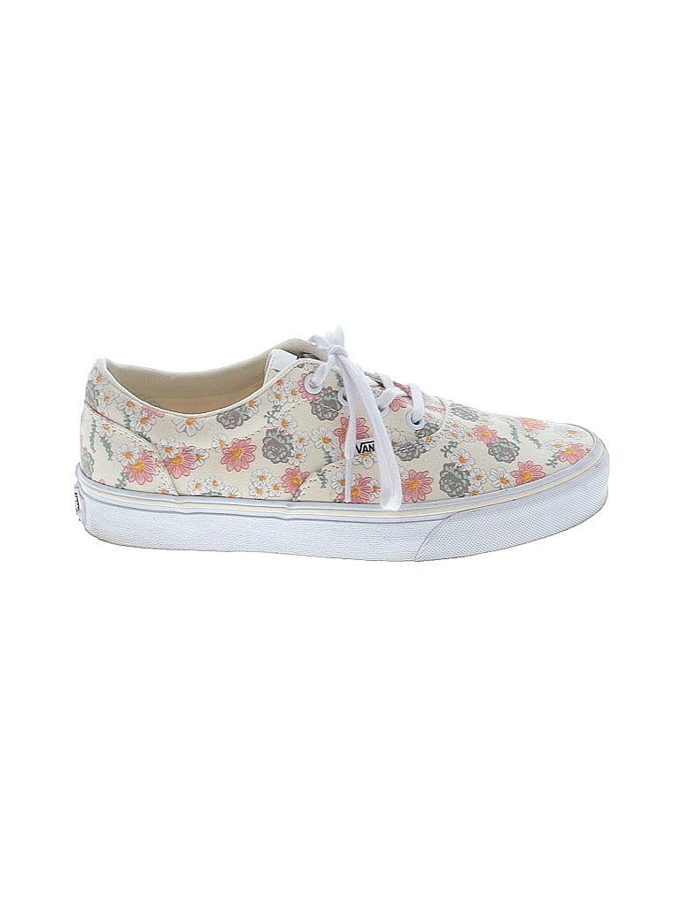 Vans Floral Ivory Sneakers Size 8 1/2 - photo 1