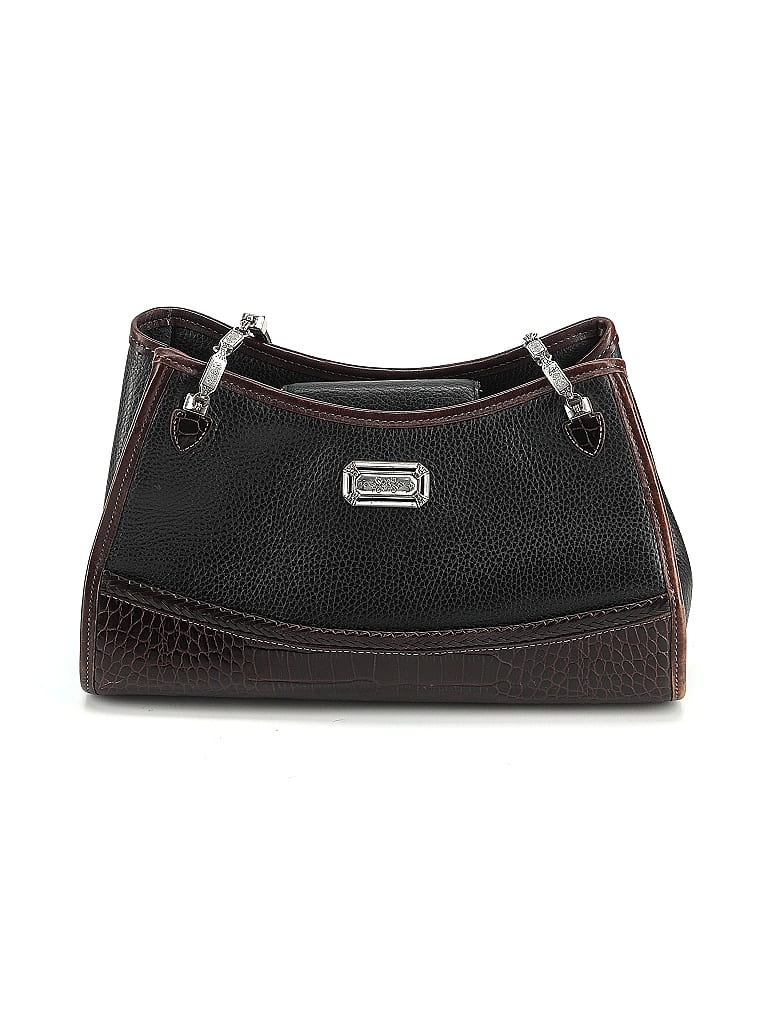 Brighton Black Leather Shoulder Bag One size - photo 1