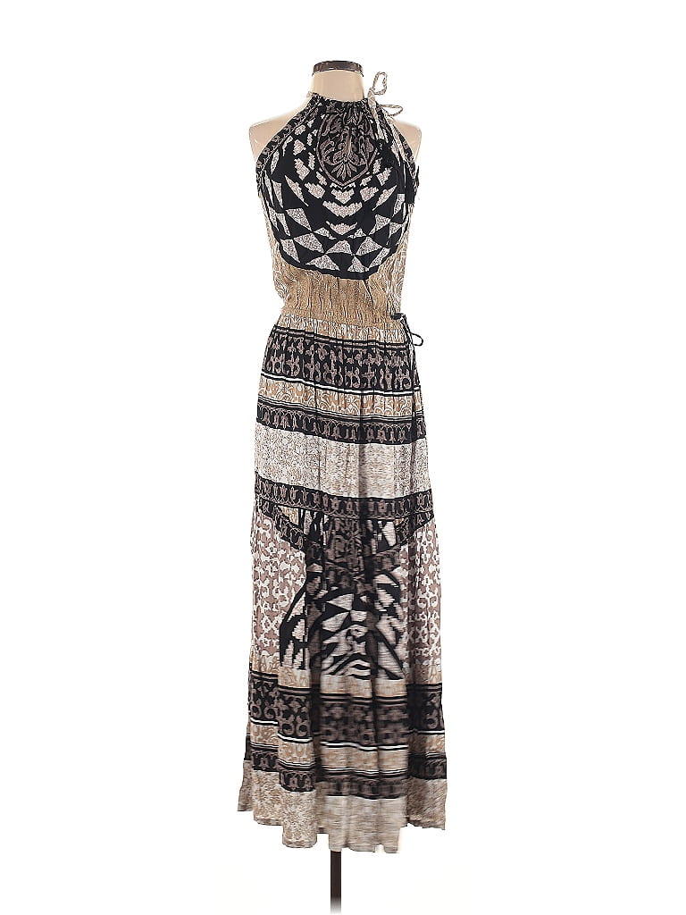 Hale Bob 100% Viscose Print Brown Casual Dress Size S - photo 1