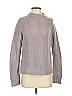 Naadam 100% Cashmere Chevron-herringbone Gray Cashmere Pullover Sweater Size S - photo 1