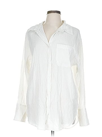 En Creme Long Sleeve Button-Down Shirt (view 1)