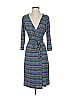 Tahari by ASL Stripes Gray Casual Dress Size 4 - photo 1