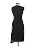 Elie Tahari 100% Silk Graphic Teal Black Cocktail Dress Size 2 - photo 2