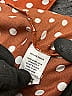 Unique Vintage 100% Polyester Polka Dots Orange Brown Short Sleeve Blouse Size 1X - photo 4