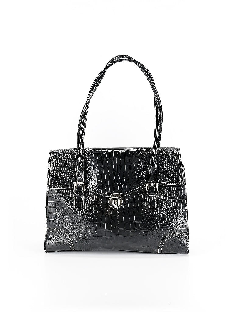 Liz Claiborne Accessories Solid Black Laptop Bag One size - photo 1