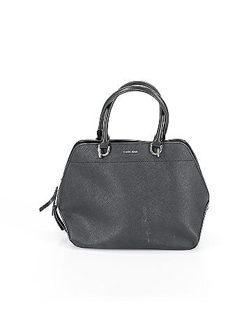 Calvin Klein Leather Satchel (view 1)