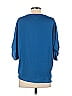 Naked Zebra 100% Polyester Blue 3/4 Sleeve Blouse Size S - photo 2