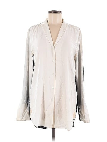 Rag & Bone Long Sleeve Silk Top (view 1)