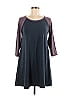Natural Life Color Block Gray Casual Dress Size M - photo 1