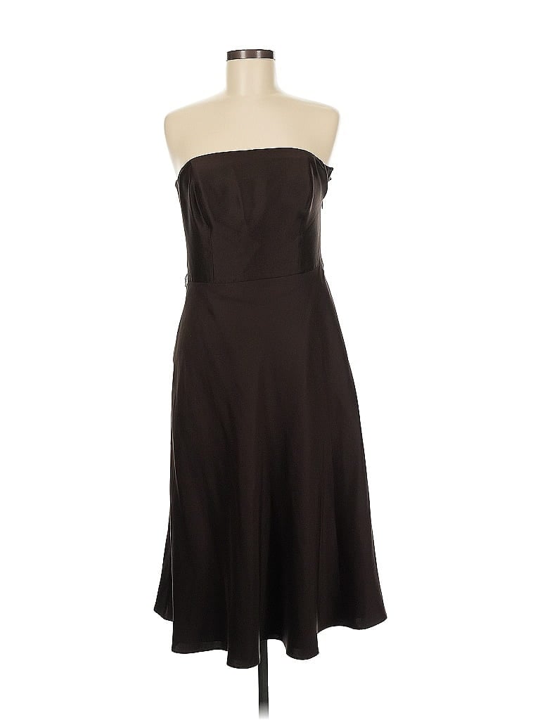 Ann Taylor Solid Brown Cocktail Dress Size 6 - photo 1