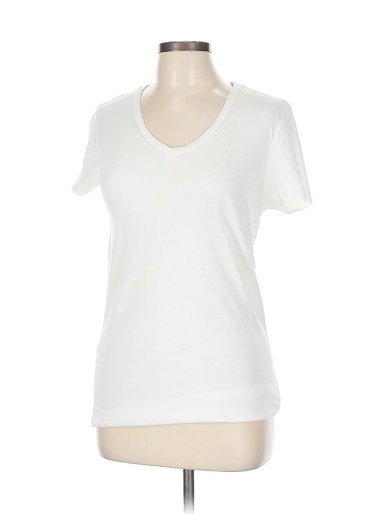ALTERNATIVE 100% Cotton Ivory Short Sleeve T-Shirt Size L - photo 1