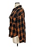 12th Tribe Plaid Brown Long Sleeve Button-Down Shirt Size 0X - photo 5