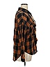 12th Tribe Plaid Brown Long Sleeve Button-Down Shirt Size 0X - photo 4